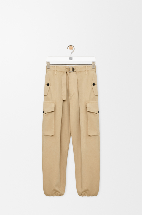 LOEWE Cargo trousers in cotton Beige