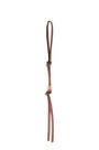 LOEWE Small Anagram strap in calfskin and brass Tan/Gold