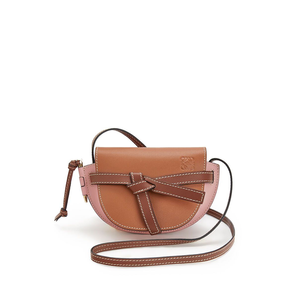 Gate Mini Bag Tan/Medium Pink LOEWE