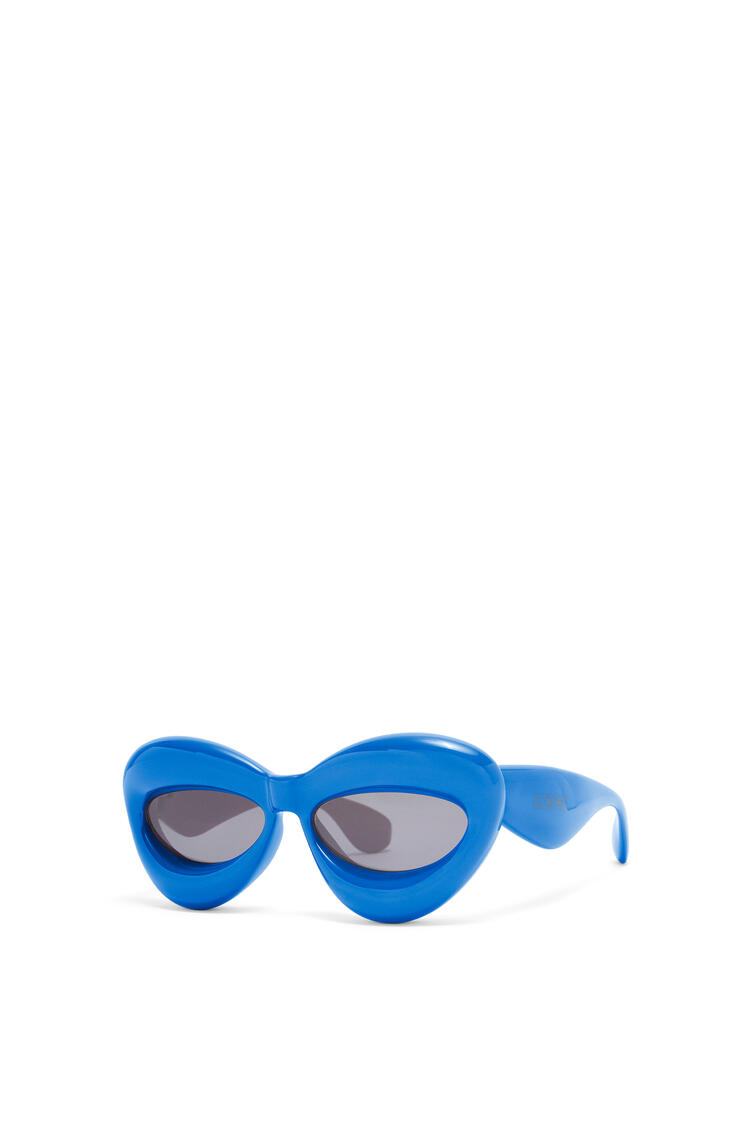 LOEWE 醋酸纖維充氣式貓眼太陽眼鏡 Ink Blue