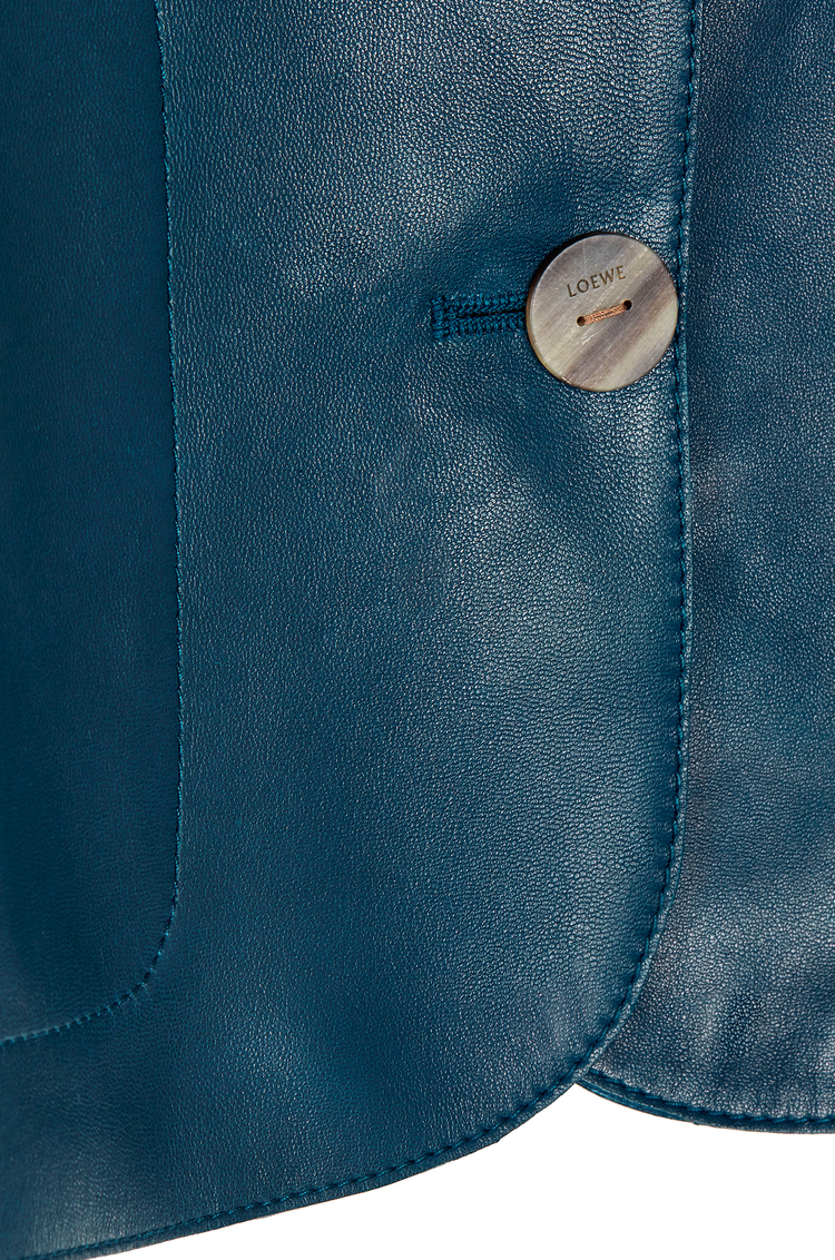 LOEWE Short jacket in nappa Varsity Blue
