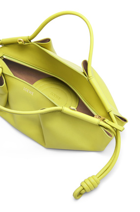 LOEWE Small Paseo bag in shiny nappa calfskin Lime Yellow