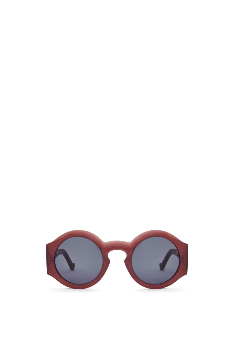 LOEWE Curved sunglasses in acetate Rust