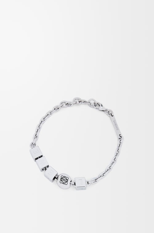 LOEWE ぺブル キューブ ブレスレット（スターリングシルバー） シルバー