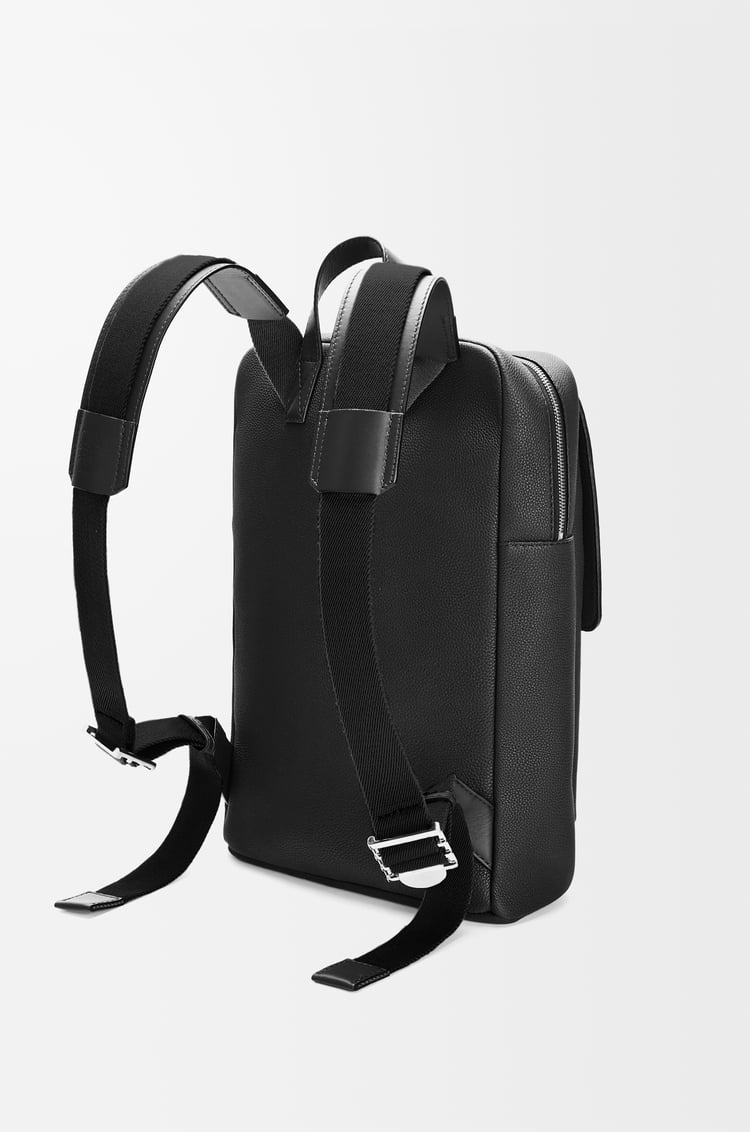 LOEWE Military backpack in soft grained calfskin Negro
