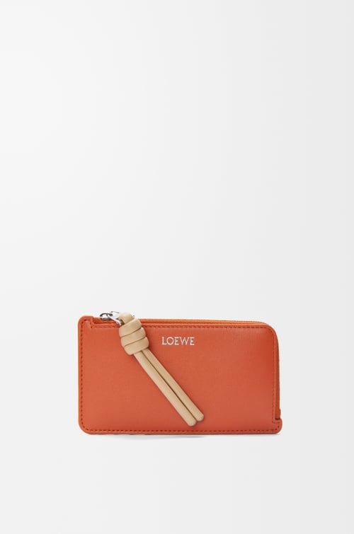 LOEWE ノット コインカードホルダー（シャイニーナパカーフ） メープル/ペーパークラフト plp_rd