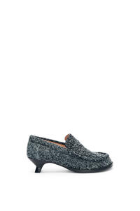 LOEWE Campo loafer in brushed suede Charcoal