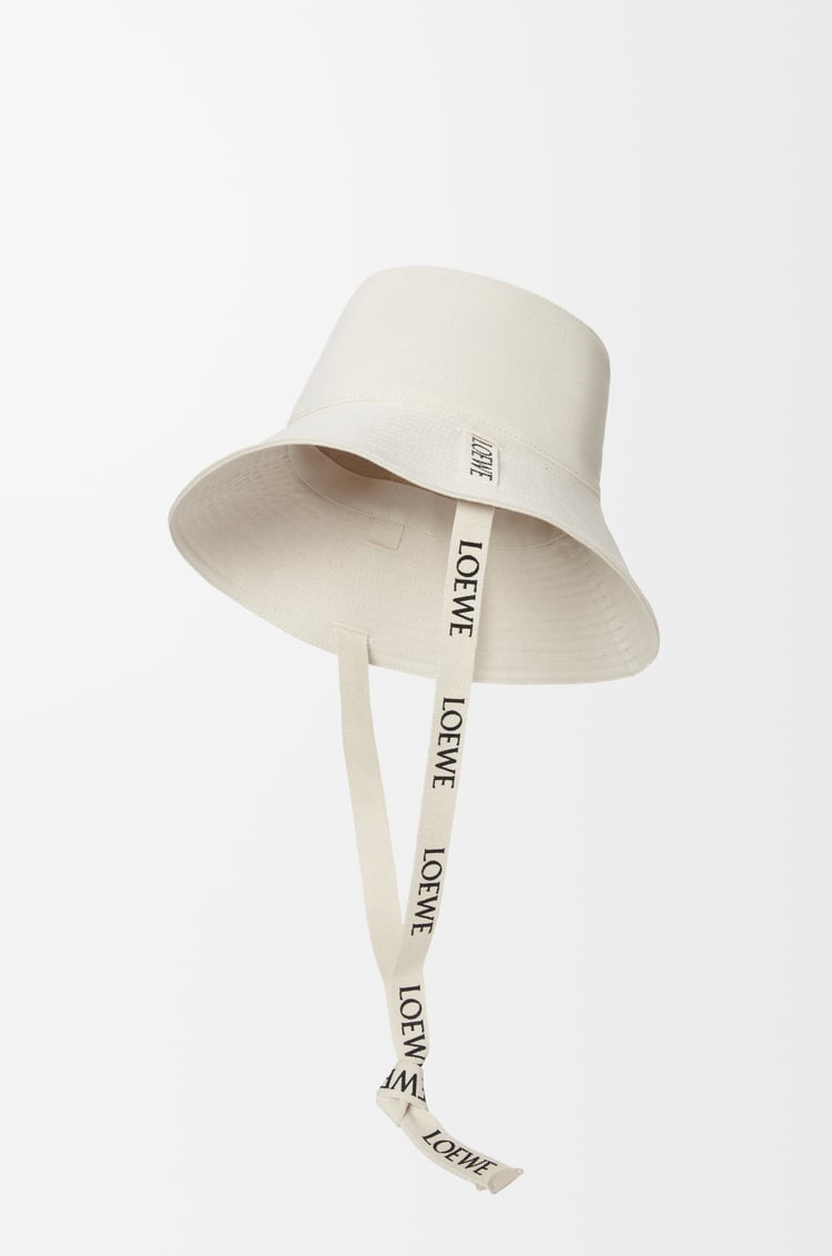 LOEWE Fisherman hat in canvas Soft White