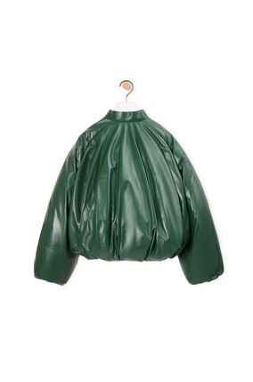 LOEWE Padded bomber jacket in nappa Bottle Green