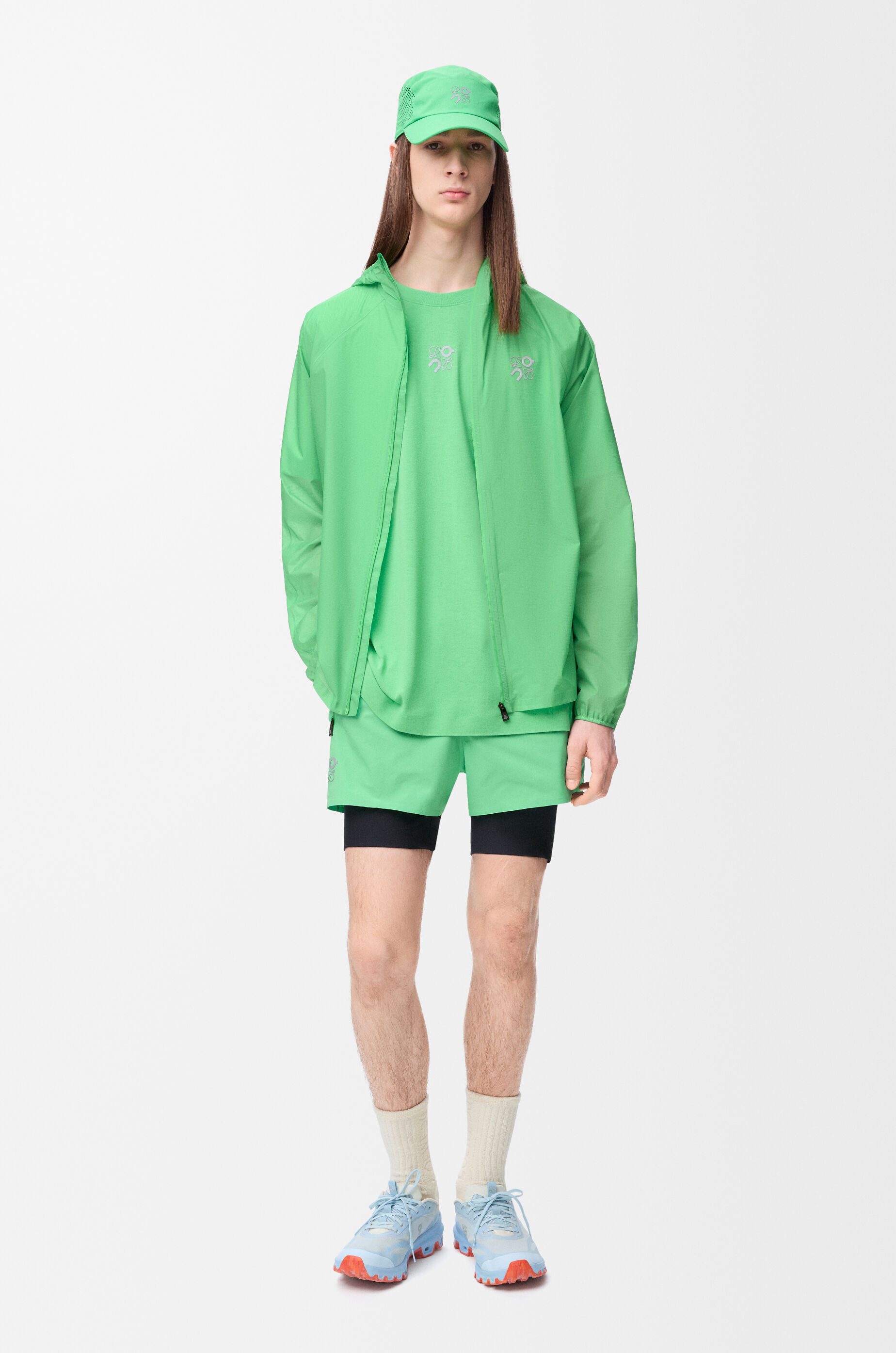 Ultra jacket in technical shell Green - LOEWE