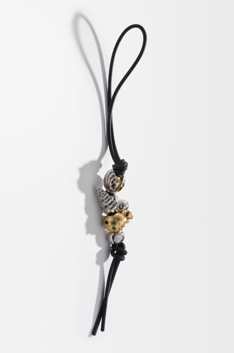 LOEWE 맞춤형 스트랩 - 클래식 카프스킨 블랙/팔라듐