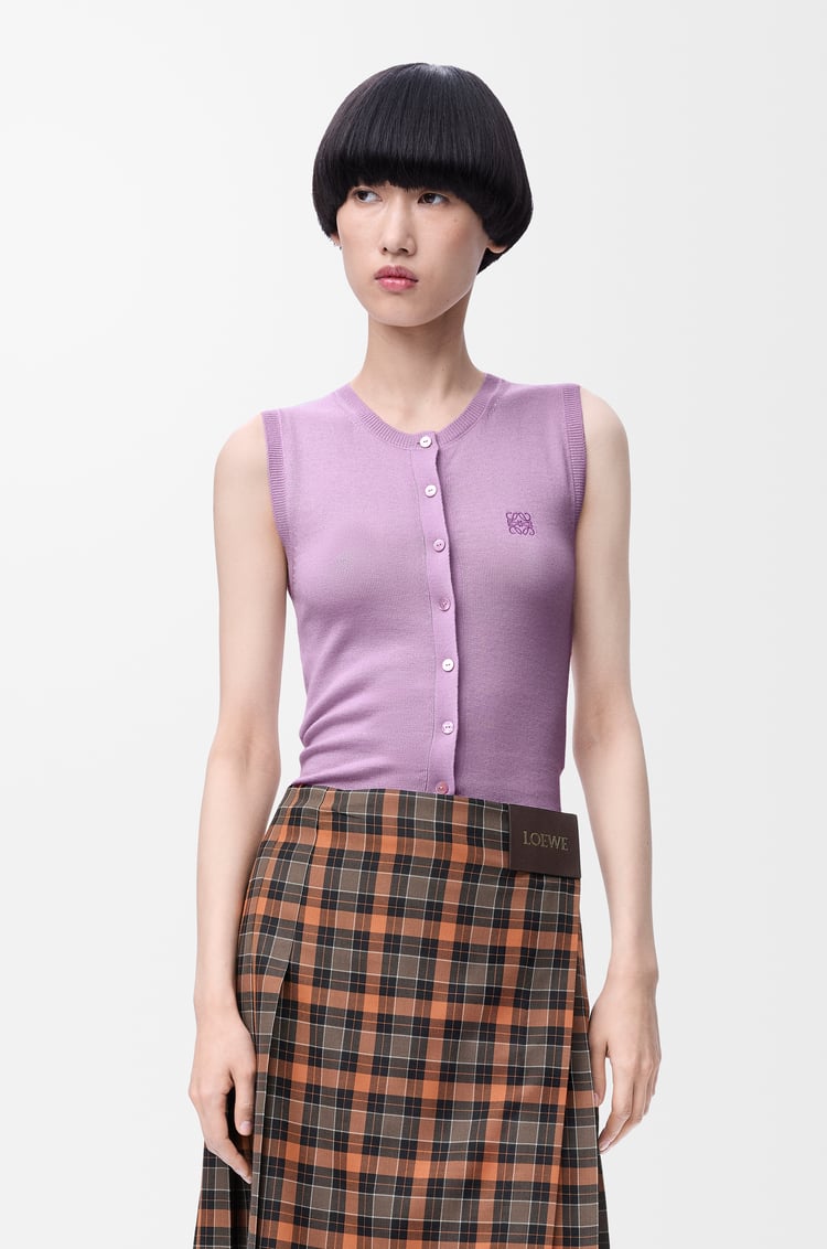 LOEWE ベスト（カシミヤ&シルク） ライラック