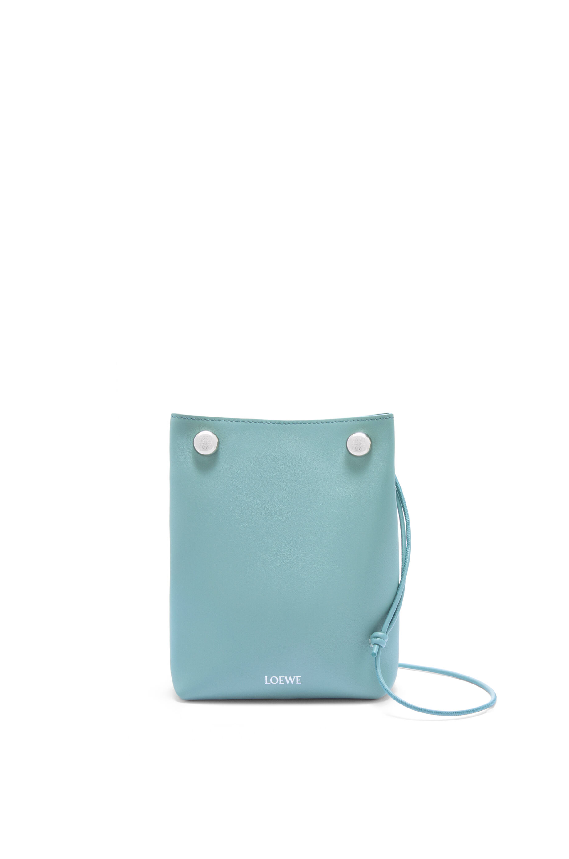 ぺブル ポーチ（スムースカーフ） ダークバーガンディ - LOEWE