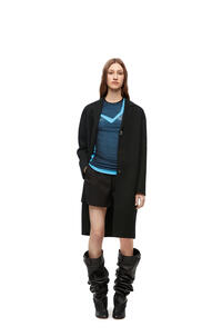 LOEWE Anagram coat in wool and cashmere Black pdp_rd