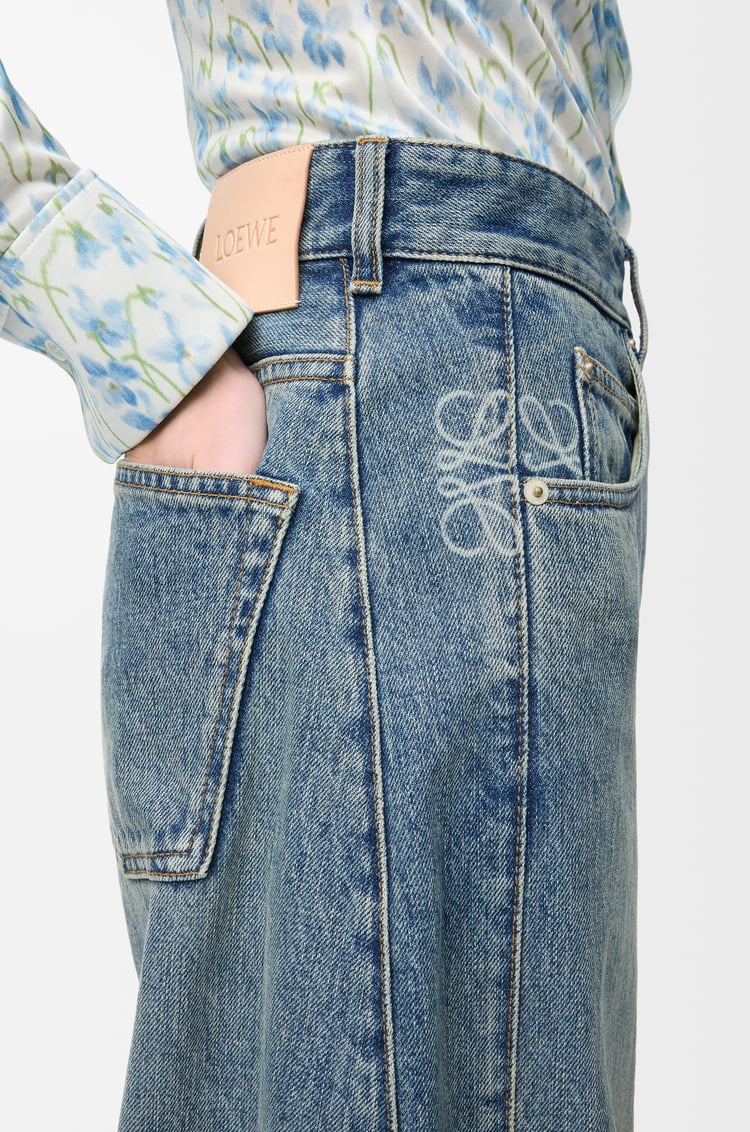 LOEWE Pantalón vaquero barrel Anagram en denim Denim