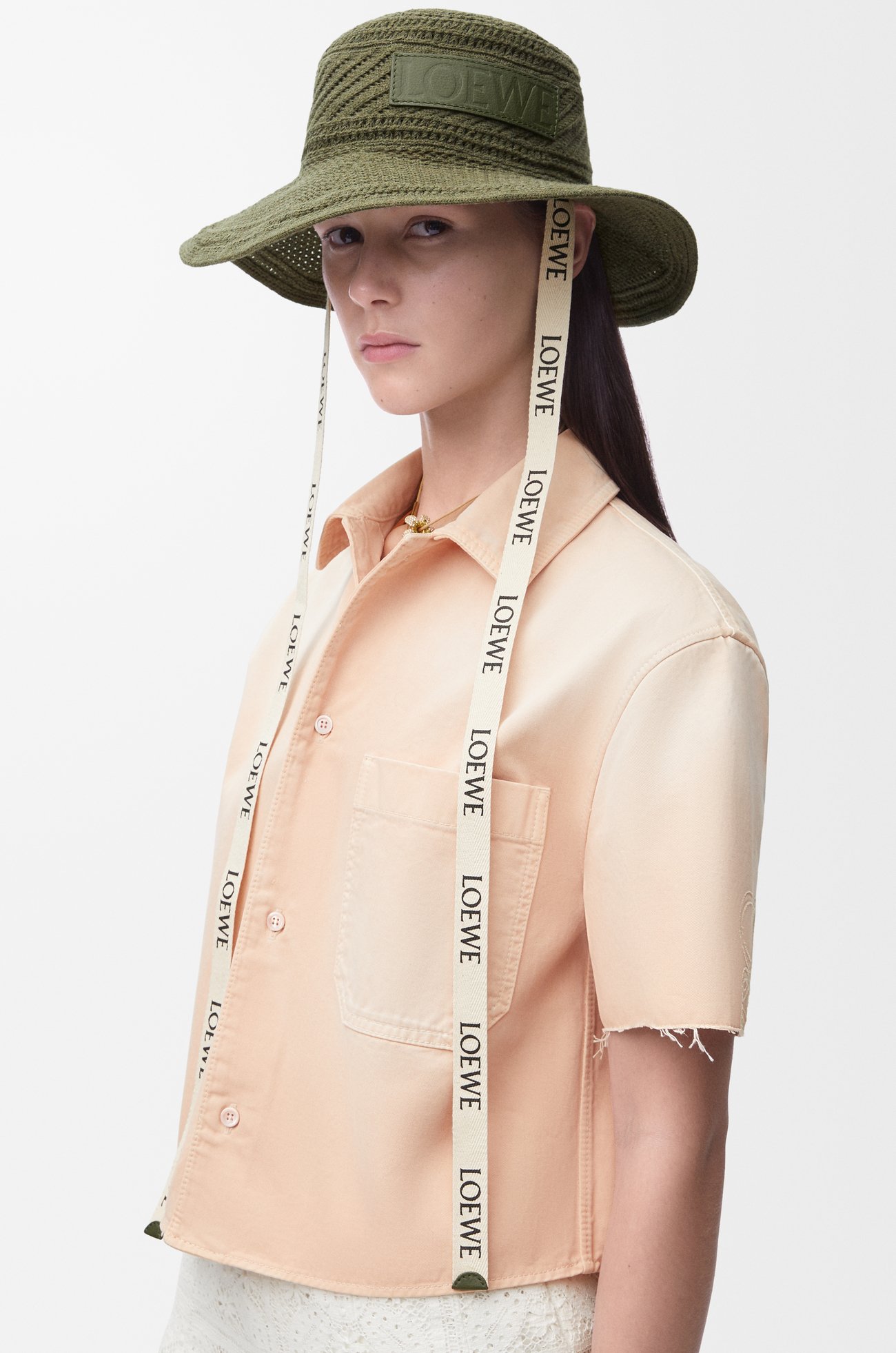 LOEWE フィッシャーマンハット（コットン） ダークカーキ