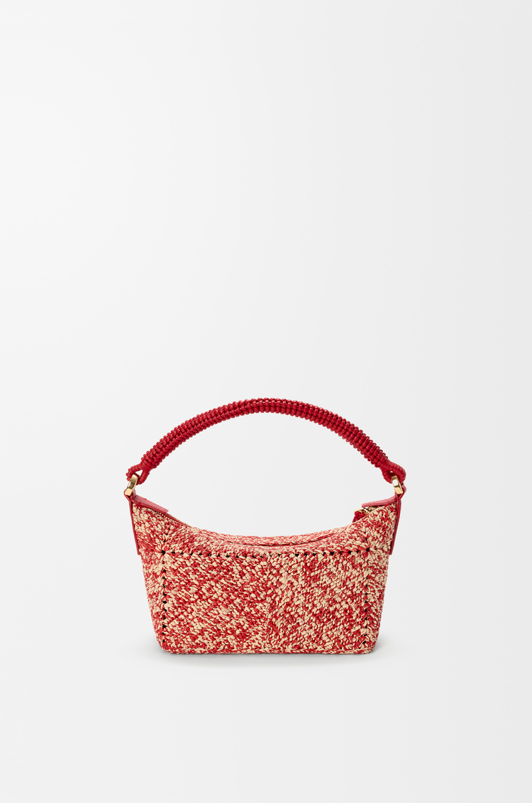 LOEWE 混色酒椰葉 Cala 迷你包款 紅色
