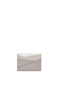 LOEWE Puzzle plain cardholder in classic calfskin Ghost/Soft White