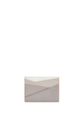 LOEWE Puzzle plain cardholder in classic calfskin Ghost/Soft White plp_rd