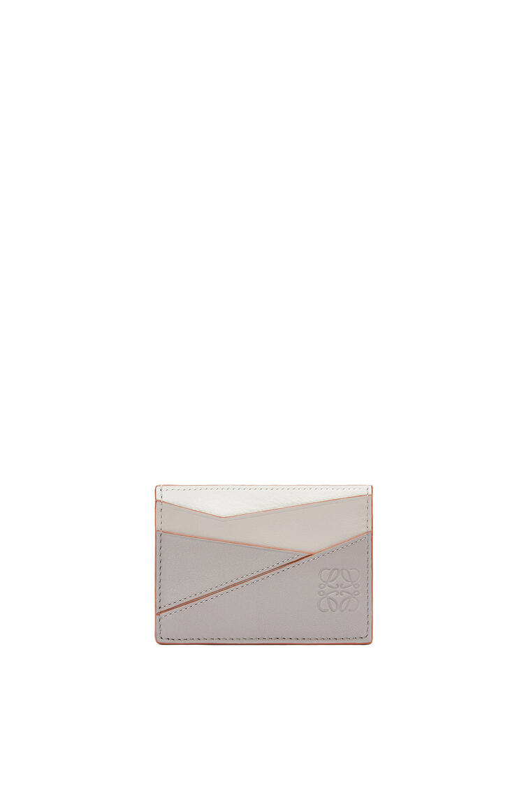 LOEWE Puzzle plain cardholder in classic calfskin Ghost/Soft White pdp_rd