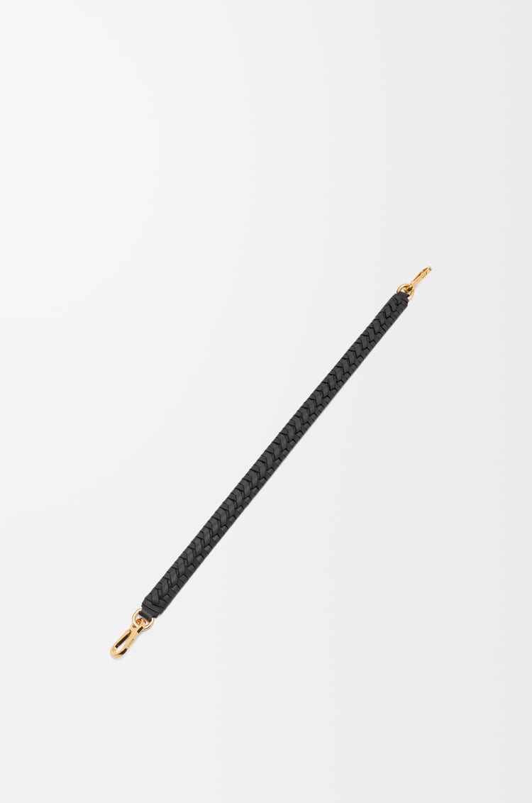 LOEWE Woven spiral strap in classic calfskin Black