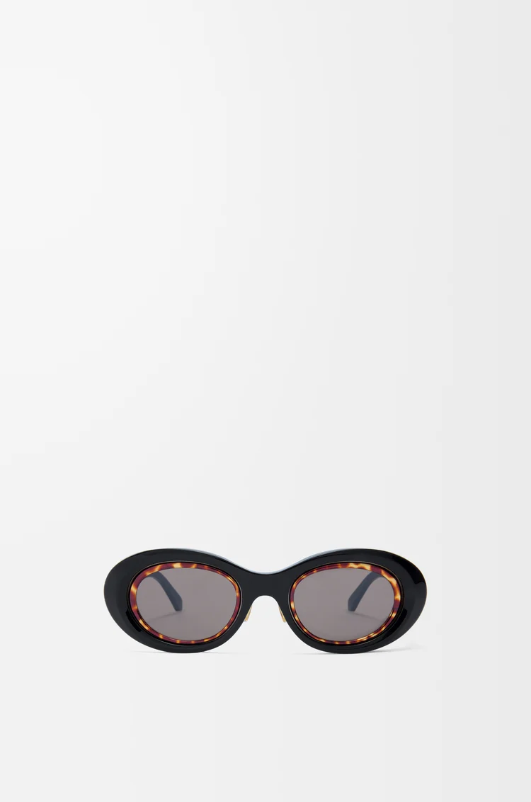 LOEWE Mini Anagram Oval sunglasses Black