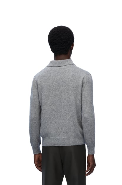 LOEWE Polo sweater in cashmere 混灰色 plp_rd