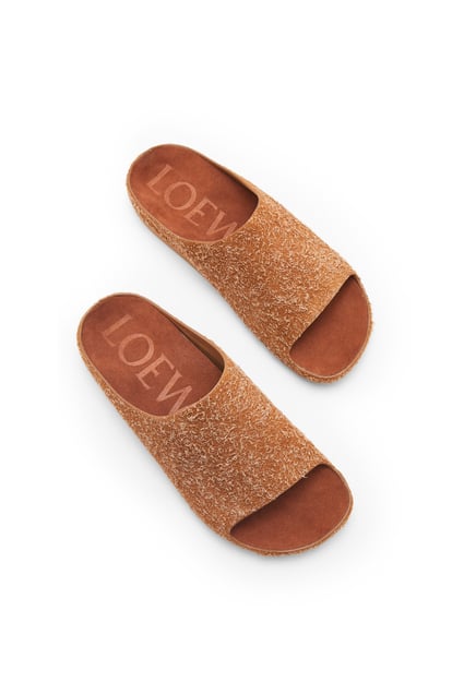 LOEWE Lago sandal in brushed suede 棕褐色 plp_rd