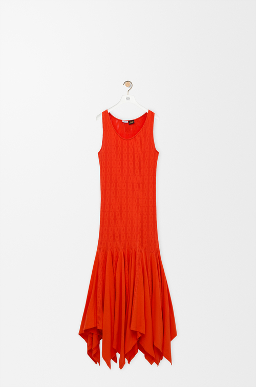 LOEWE Abito a canotta in cotone Arancione