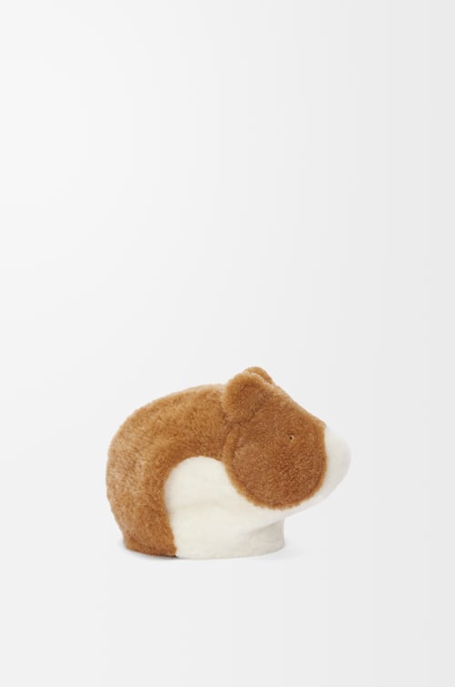 LOEWE Hamster bag in shearling Caramel