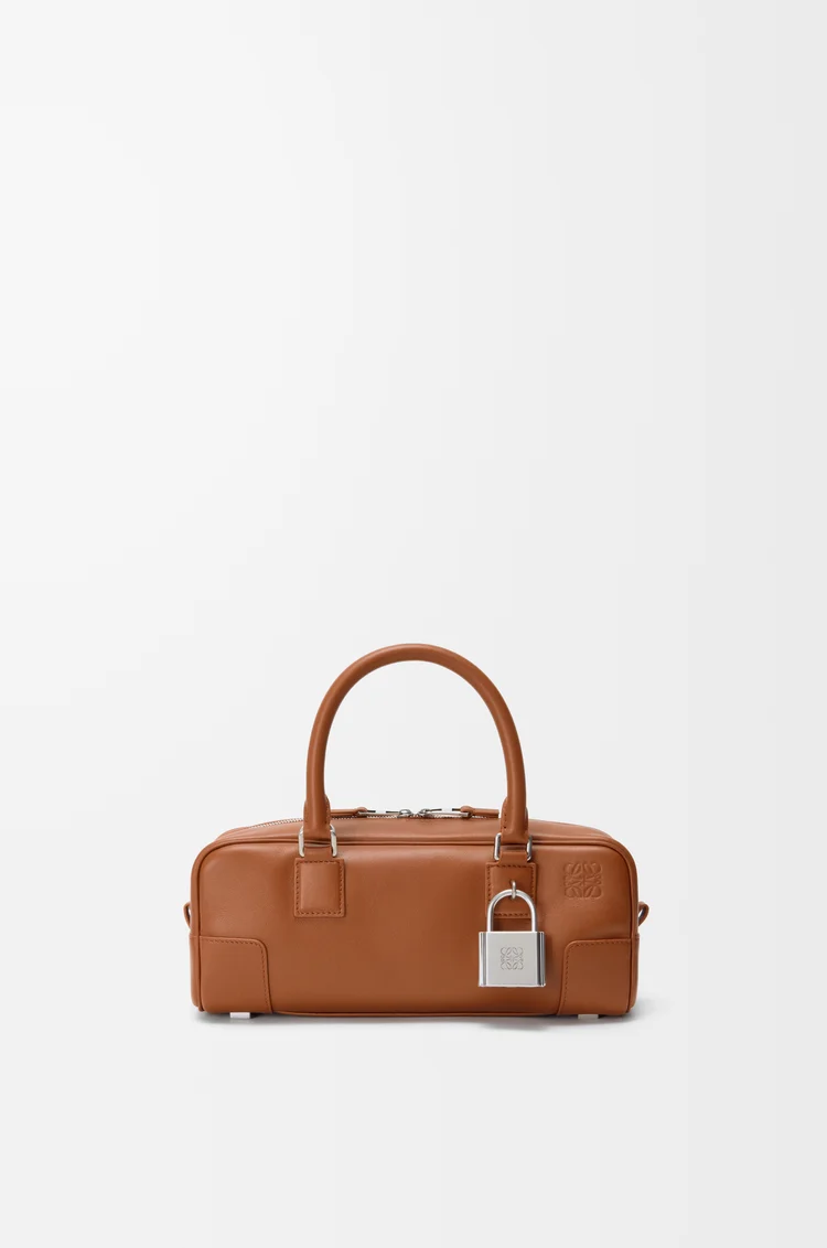 LOEWE 亮面牛皮革 Amazona 23 Cropped 手袋 松鼠棕