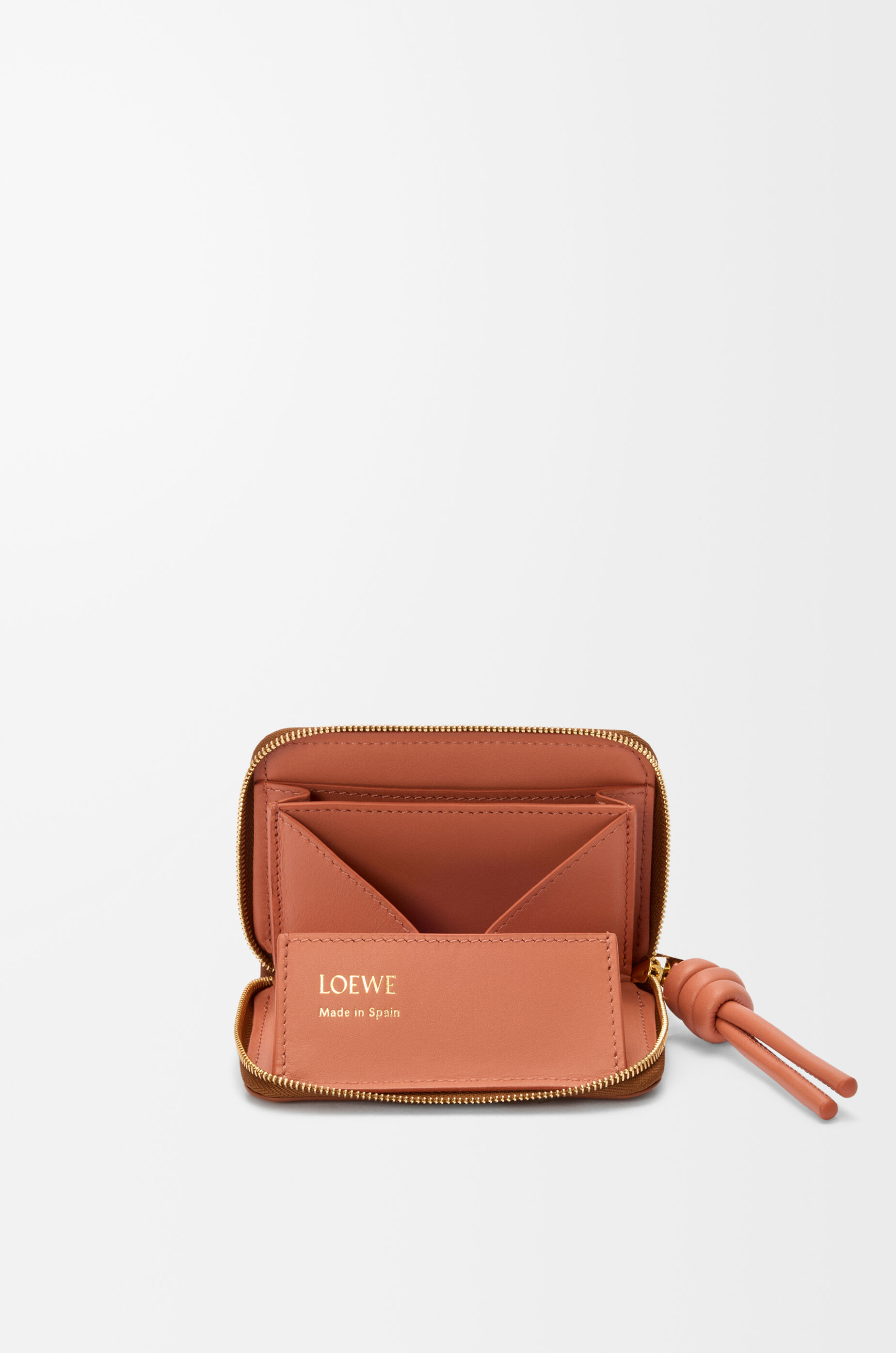 ジップ コインパース（シャイニーナパカーフ） ブラウン - LOEWE