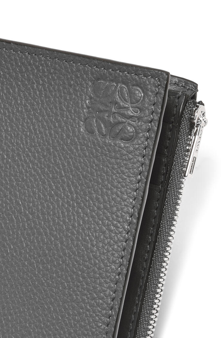 LOEWE Compact wallet in soft grained calfskin Anthracite