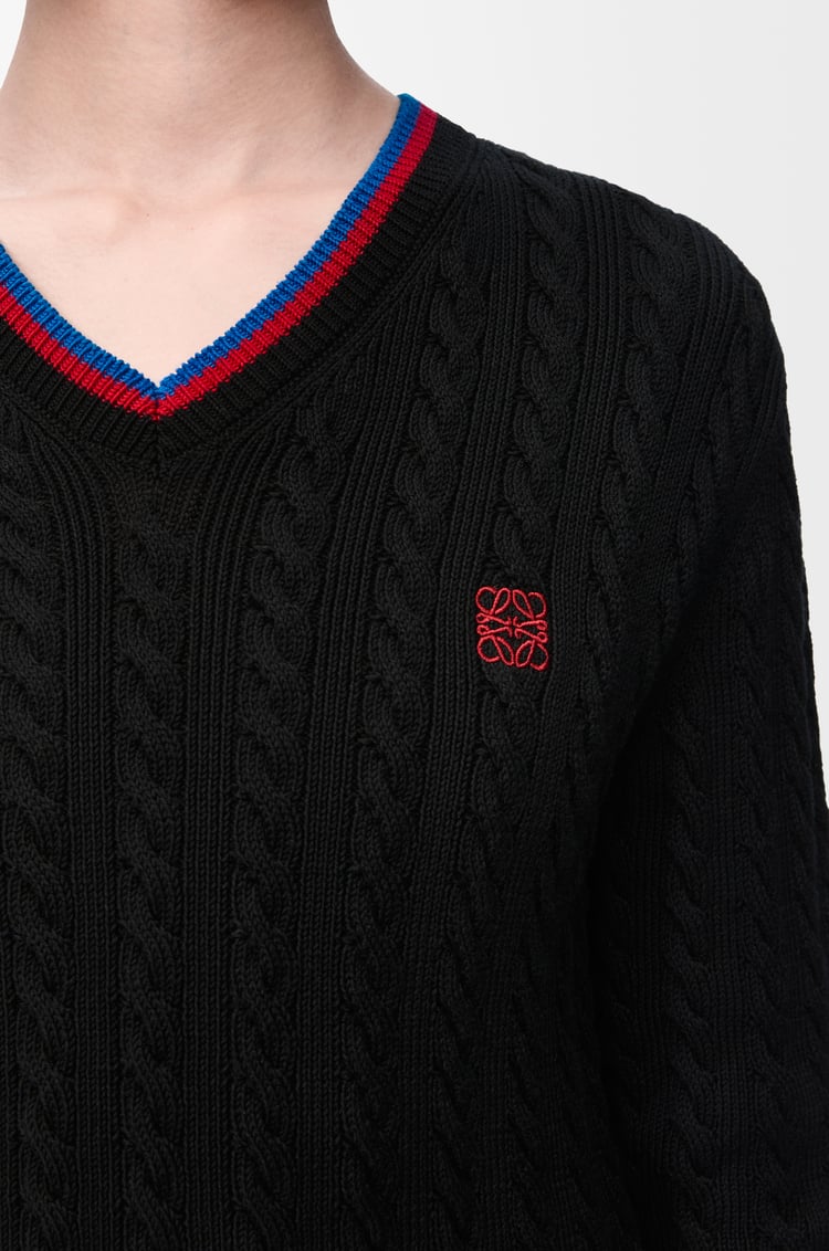 LOEWE Sweater in cotton Black
