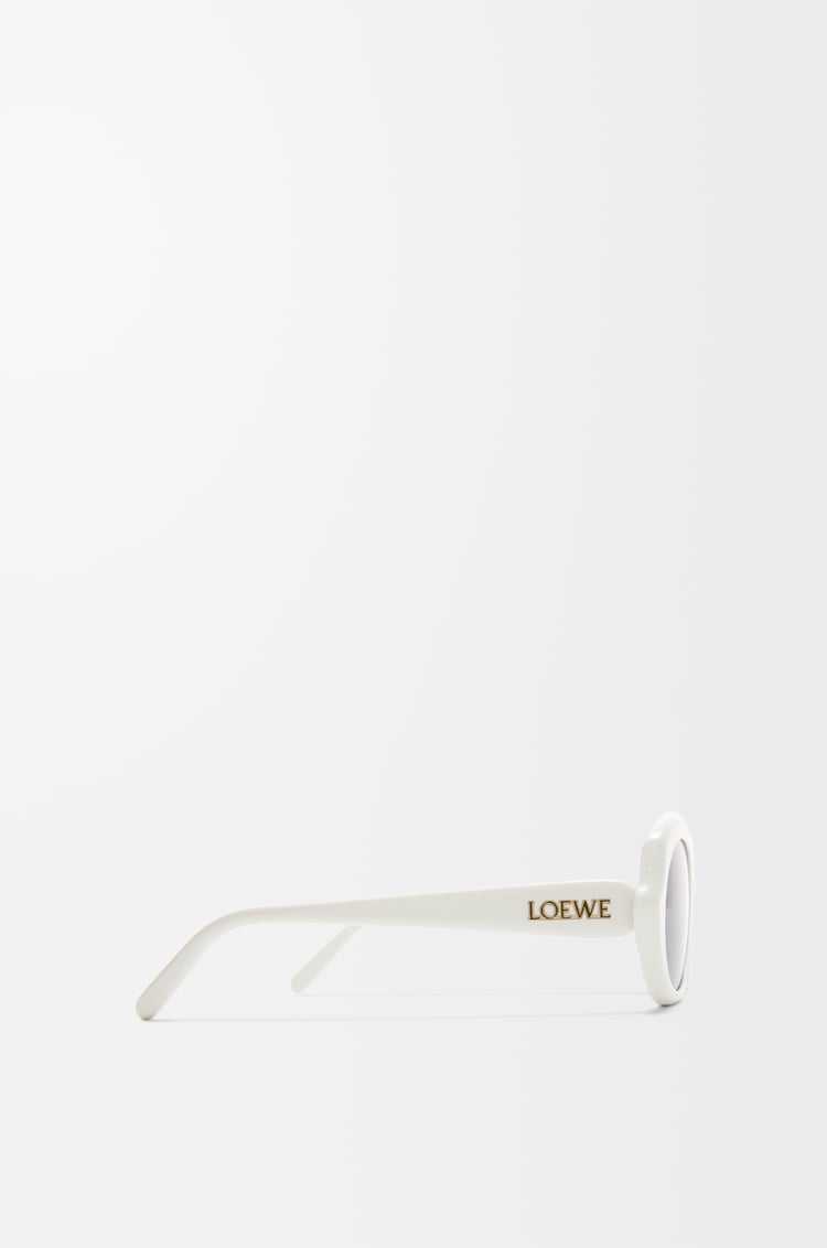 LOEWE Mini Oval Thin sunglasses White/Ivory