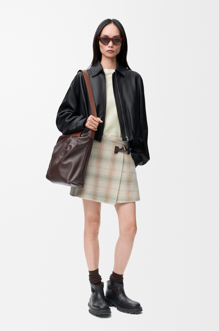 LOEWE Draped jacket in nappa lambskin Black