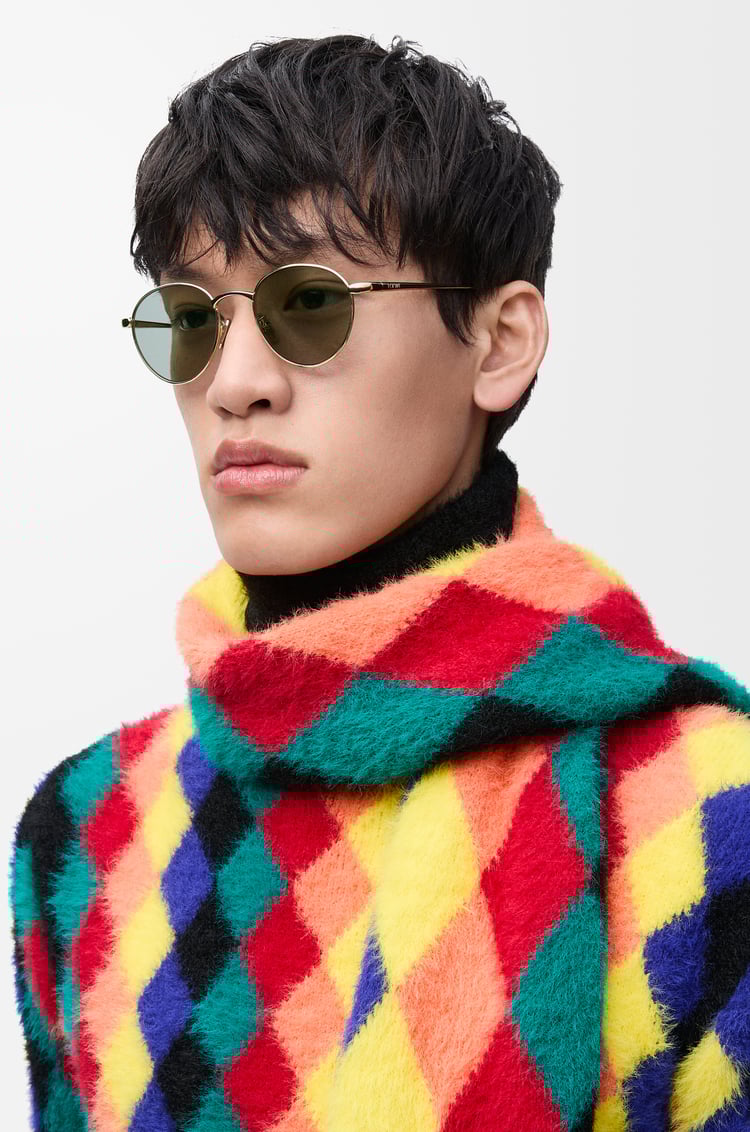 LOEWE Groove Oval sunglasses Green