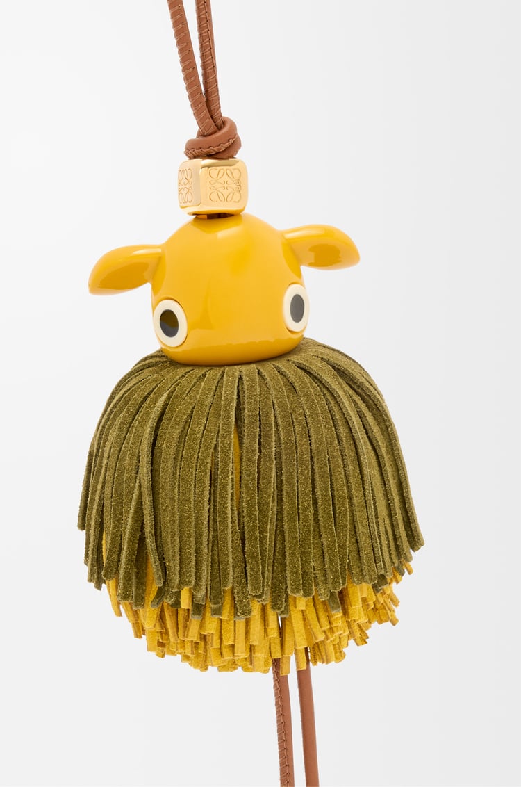 LOEWE ダンディ パズ チャーム タン/イエロー