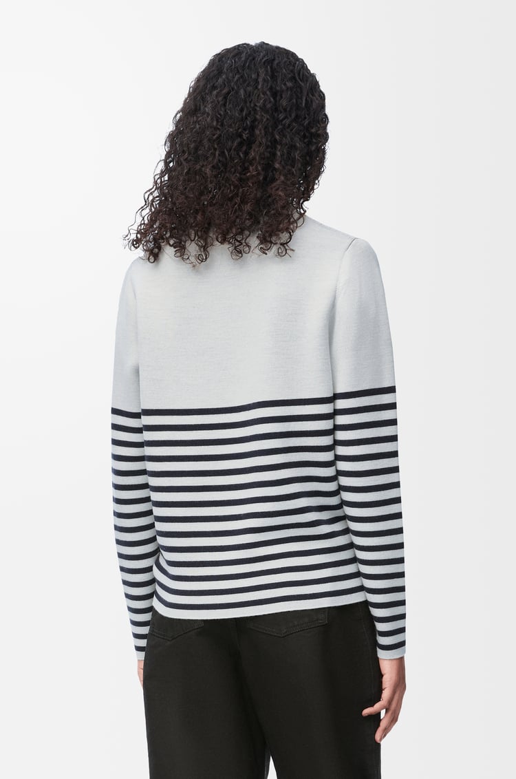 LOEWE Sweater in wool White/Navy