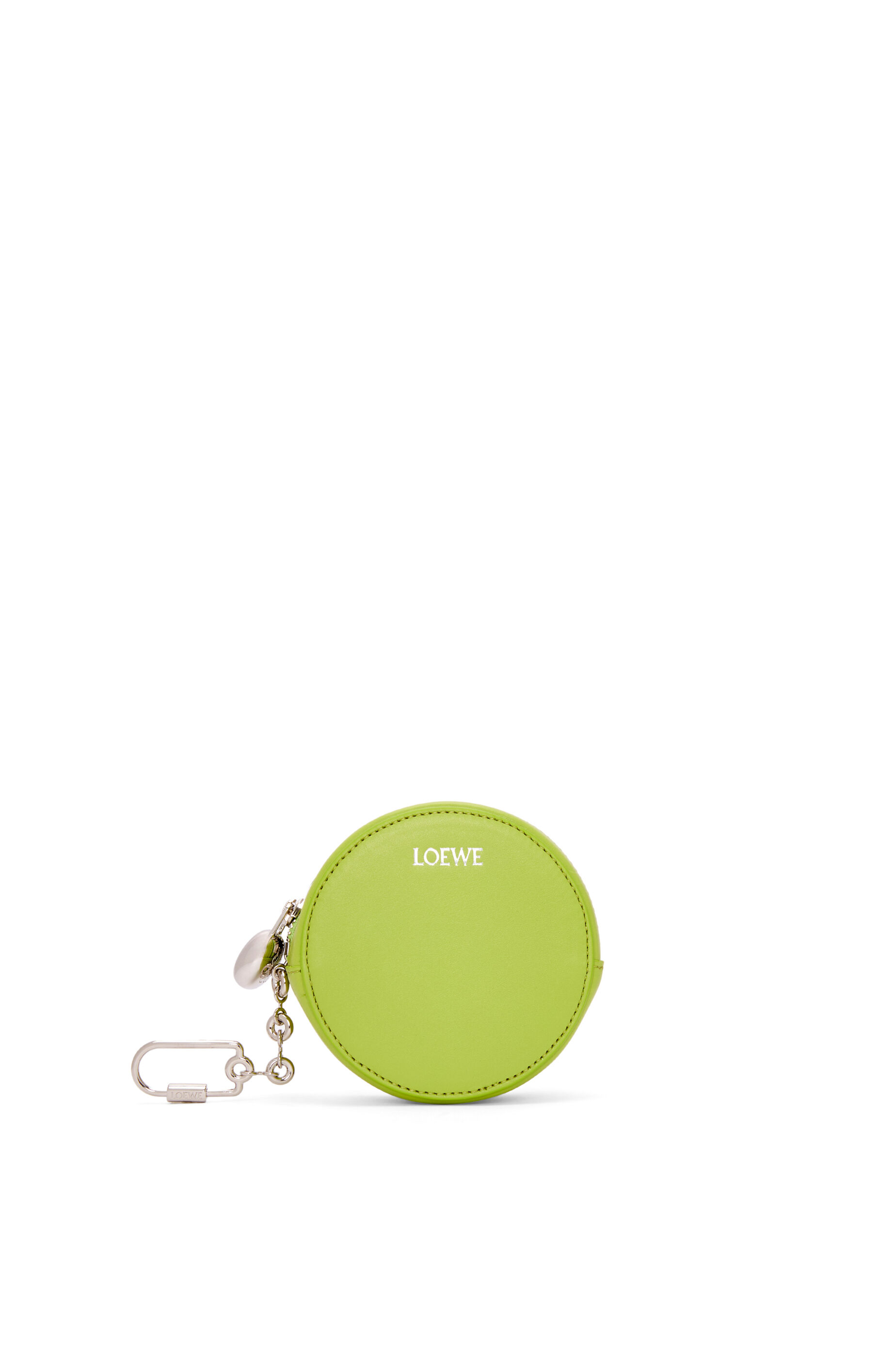 Pebble cookie key holder in shiny nappa calfskin Black LOEWE