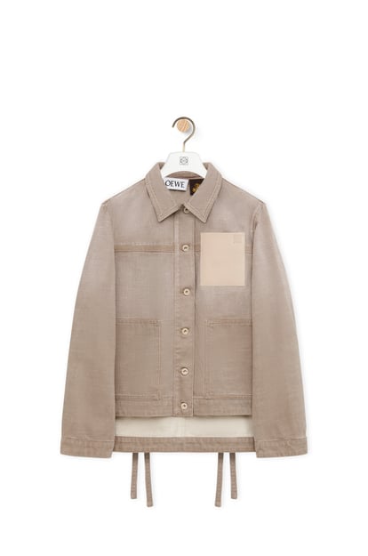 LOEWE Workwear jacket in denim 米色 plp_rd