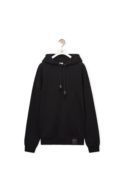 LOEWE Puzzle relaxed fit hoodie in cotton 黑色