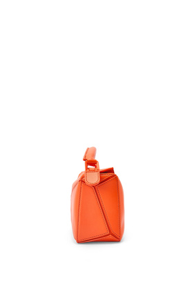 LOEWE Mini Puzzle bag in satin calfskin Orange