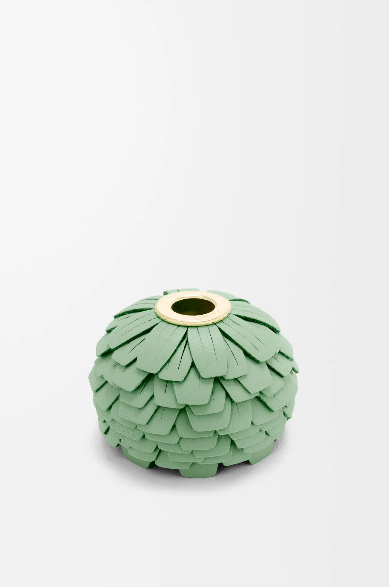 LOEWE Flower dice in classic calfskin Mint Green