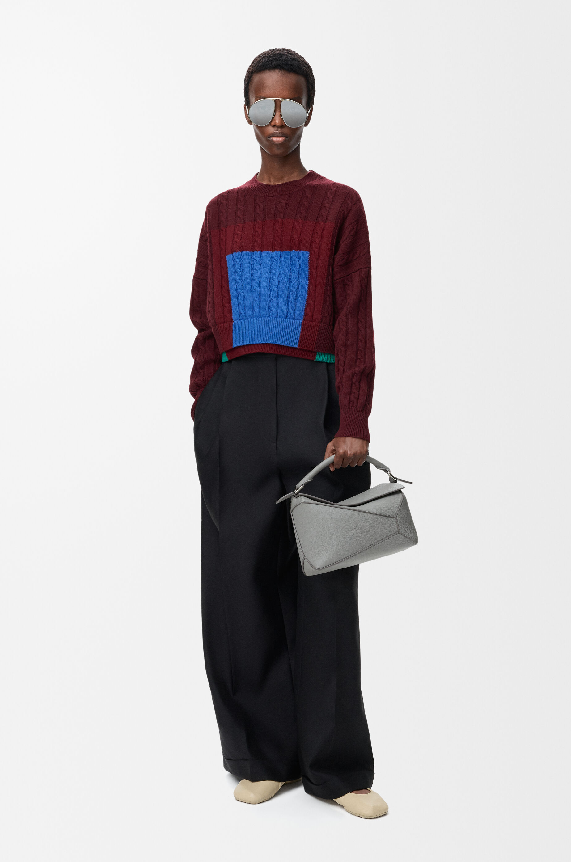 セーター（ウール） グリーン - LOEWE