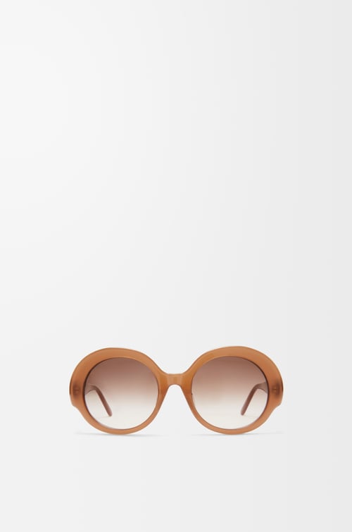 LOEWE ラウンド スリム サングラス ライトキャラメル