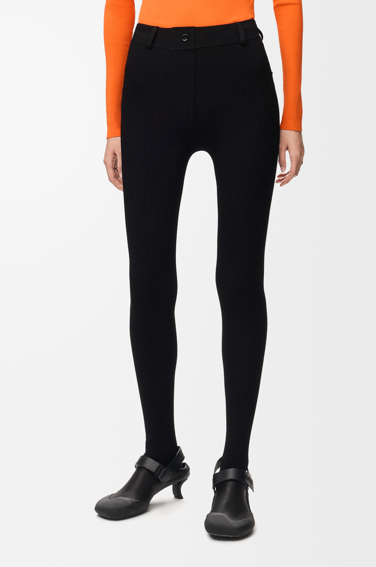 LOEWE Legging en mezcla de viscosa Negro