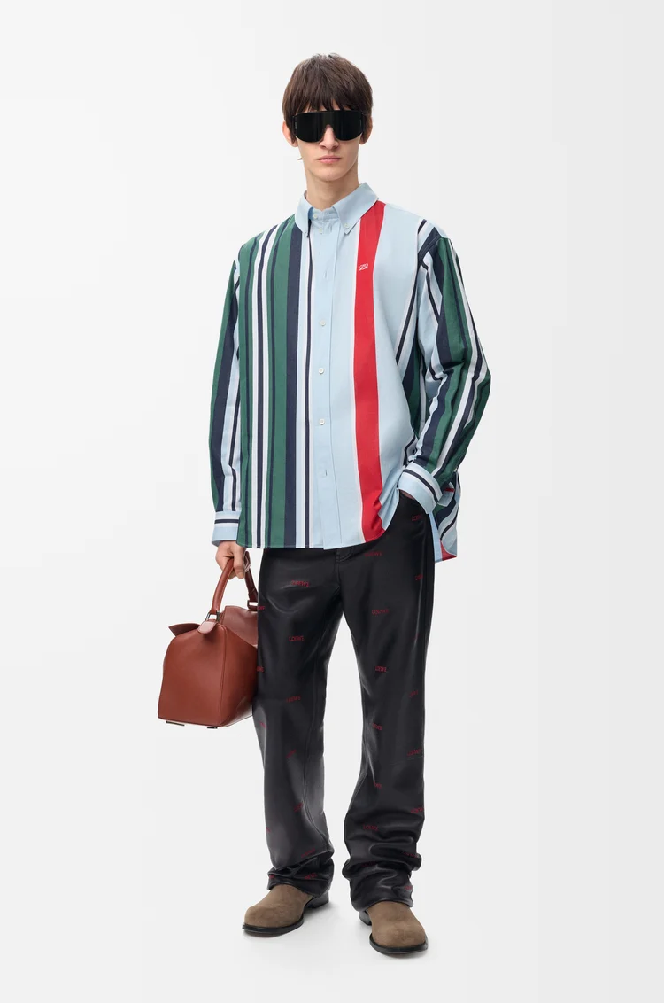 LOEWE 纳帕羊皮革长裤 黑色