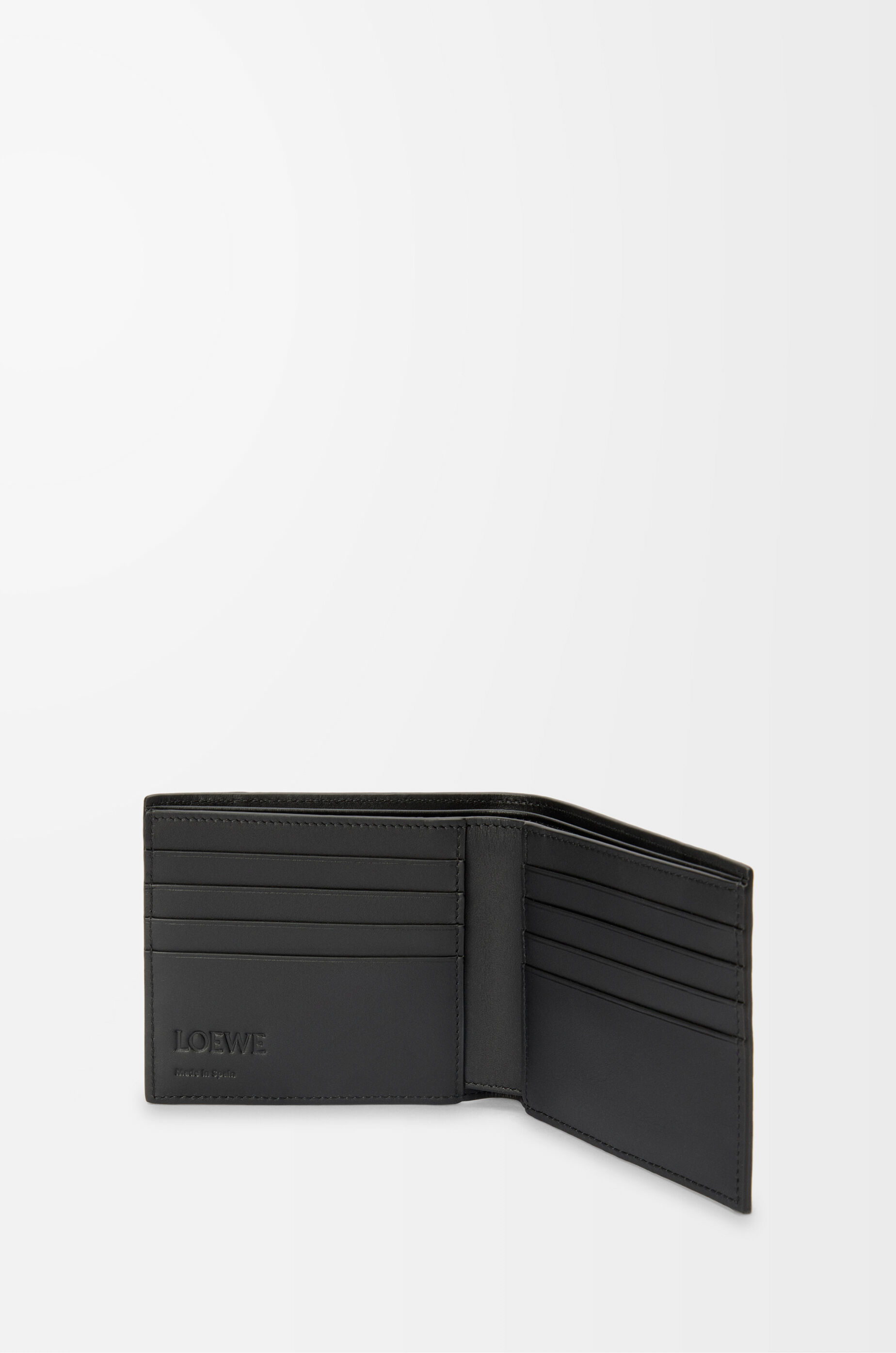 ロエベ　スモールバーティカルウォレット　ブラック アナグラム バーティカル ウォレット スモール（ペブルグレイン