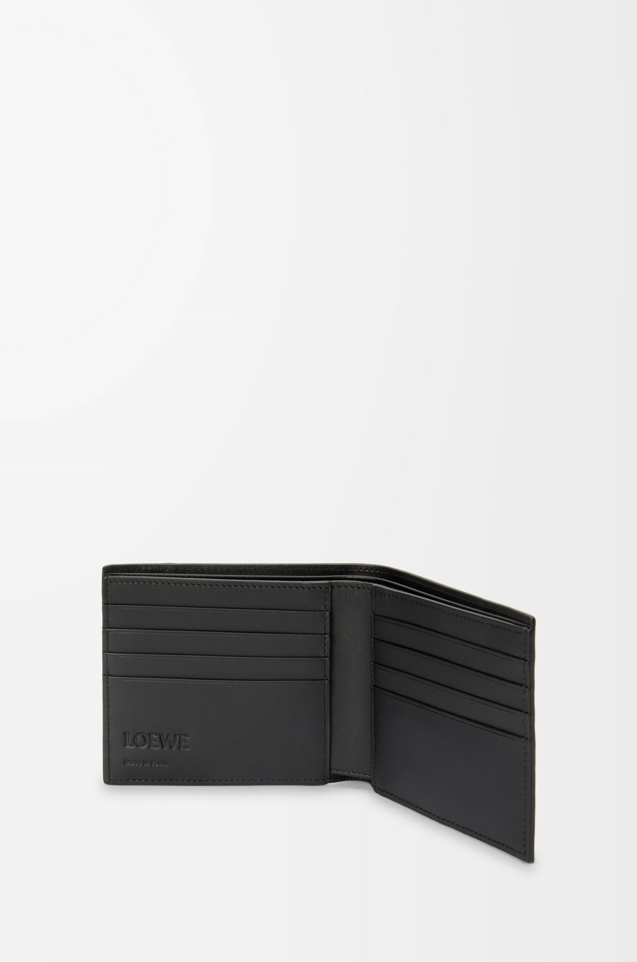 LOEWE Puzzle bifold wallet in classic calfskin Indigo Dye/Corda